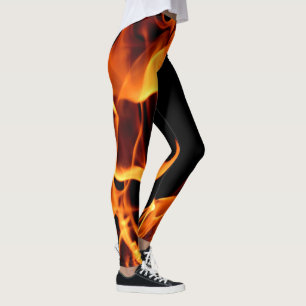 Leggings Combattre les flammes de feu des Legs de Hipster