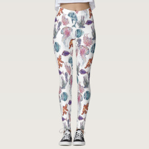 Leggings Composition de série de aquarelle sous-marine Desi