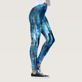 Leggings Concepteur bleu Denim