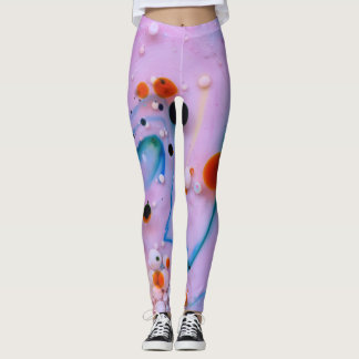 Leggings Conception Abstraite de l'affichage multicolore