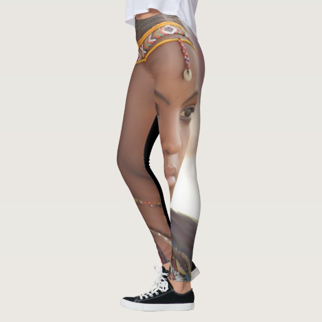Leggings Conception africaine de femme (Gauche)