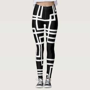 Leggings Conception artistique Carré blanche