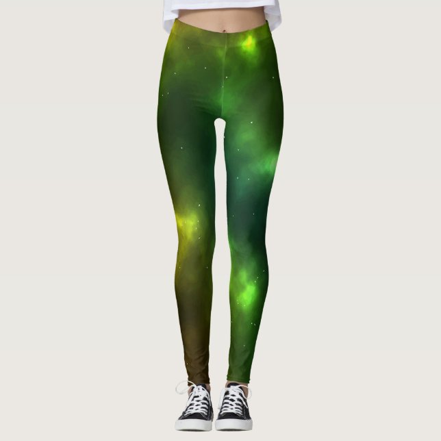 Leggings Conception de constellations de l'espace cosmique  (Devant)