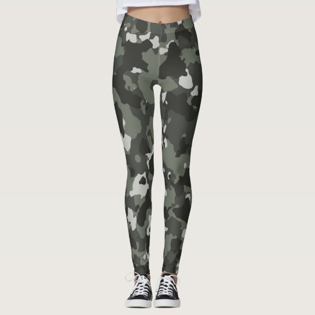 Leggings Conception de guêtres de camouflage (Devant)