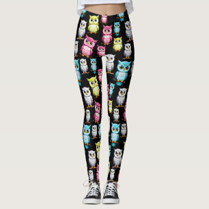 Leggings Conception de hiboux mignons 