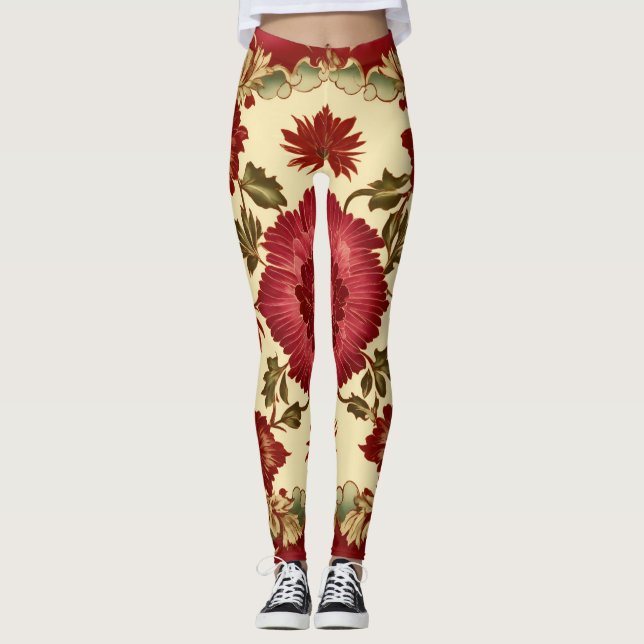 Leggings Conception de légumineuses (Devant)