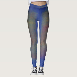 Leggings Conception de légumineuses bleues couleur floue.