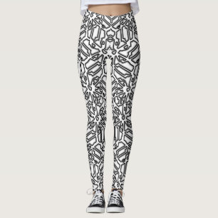 Leggings Conception de Mazout monochrome Imprimer