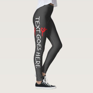 Leggings Conception de nom de gymnastique personnalisé sur 