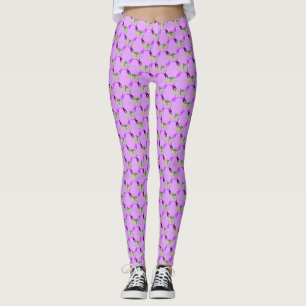 Leggings Conception de Pâques Florale sur les Pantalons de