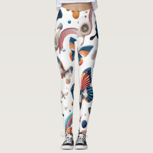 Leggings Conception de pattes pour adultes - Papillons colo