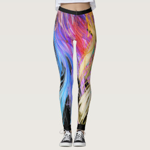 Leggings Conception de peinture sur ajusté serré mignon