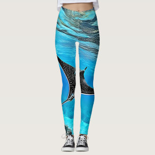 Leggings Conception de rayons tachetés sous-marins