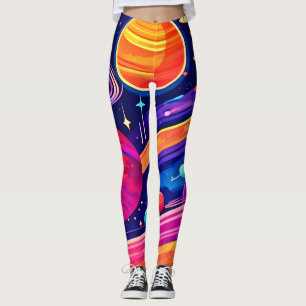 Leggings Conception de Symphonie Cosmique Vibrante