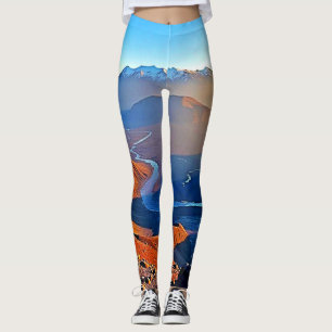 Leggings Conception de vallée montagneuse majestueuse
