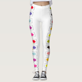 Leggings Conception des points et des Carrés