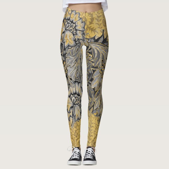 Leggings CONCEPTION FLORALE DE William Morris AVEC PÊCHES D (Devant)