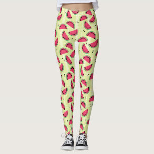 Leggings Conception fruitée de pique-nique d'été de tranche