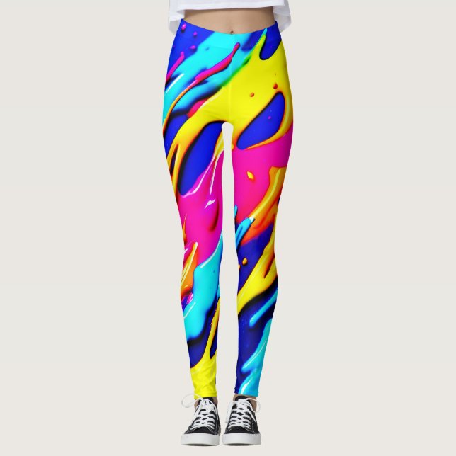 Leggings Conception Neon Splatter (Devant)