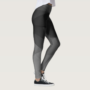 Leggings Conception noire et blanche de polygone