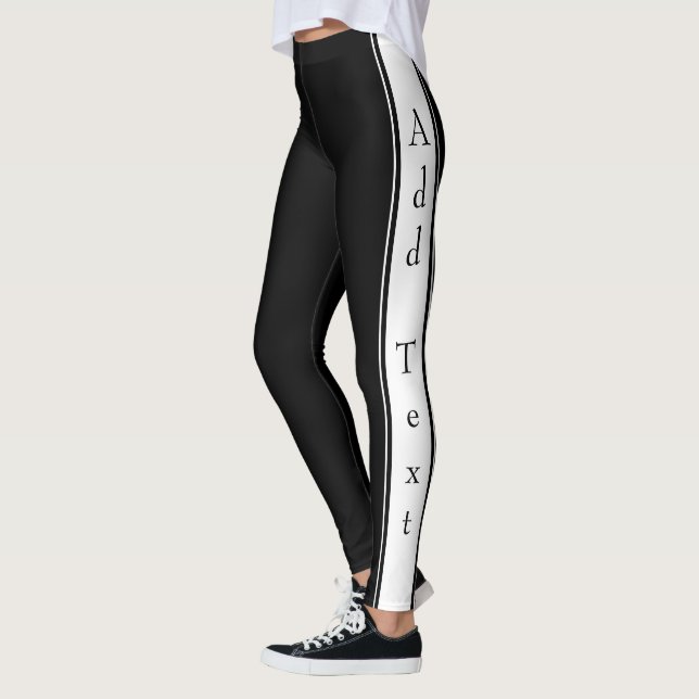 Leggings Conception signée - Ajouter du texte (Gauche)