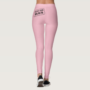 Leggings Conçu pour les jambières roses noires