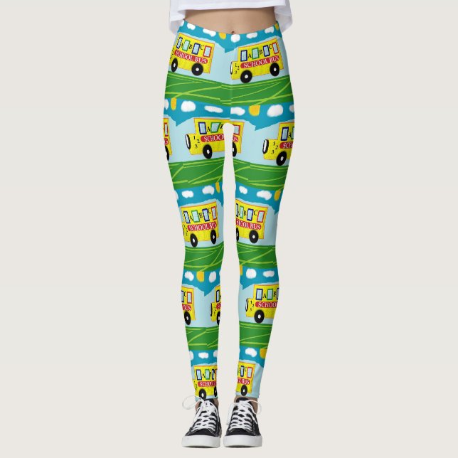 Leggings Conducteur scolaire Conducteur de bus scolaire Par (Devant)