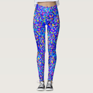 Leggings Confetti bleu