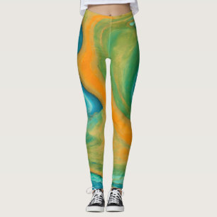 Leggings "Conil". Un Mélange Abstrait coloré