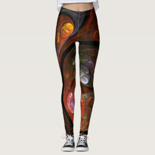 Leggings Connexion fluide Art Abstrait