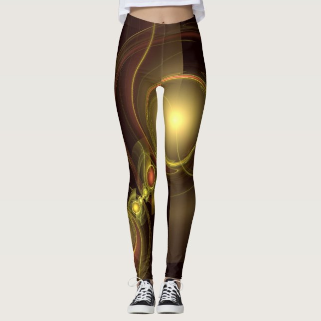 Leggings Connexion intime Art Abstrait (Devant)