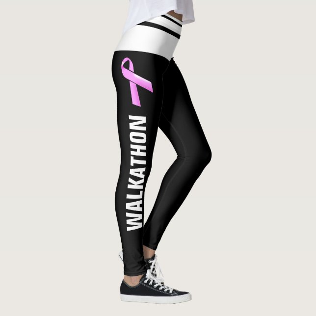 Leggings Conscience rose de cancer du sein du walkathon | (Droite)