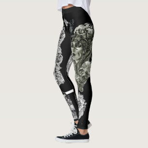 leggings consept de tatouage L.O.D en noir