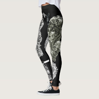 leggings consept de tatouage L.O.D en noir