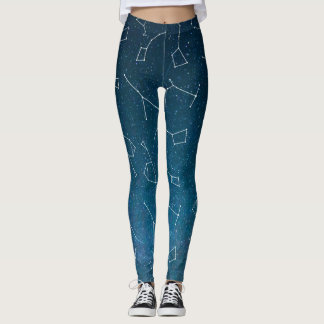 Leggings Constellations des étoiles du ciel de nuit