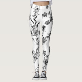 Leggings Contours floraux