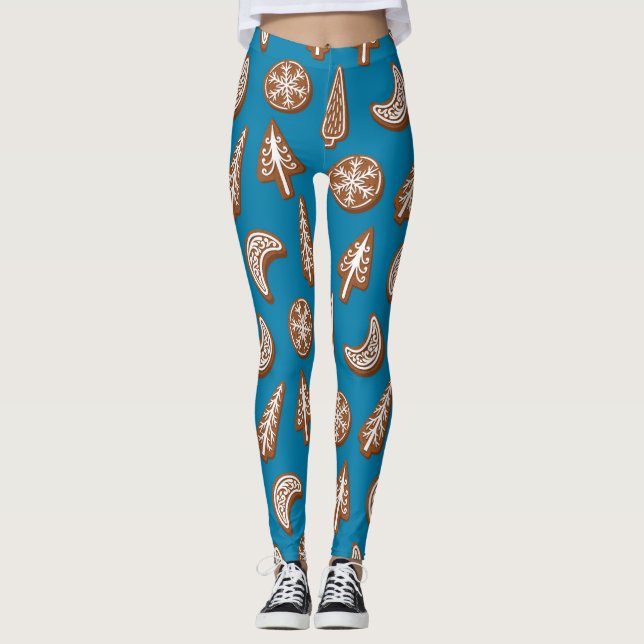 Leggings cookies de Noël (Devant)