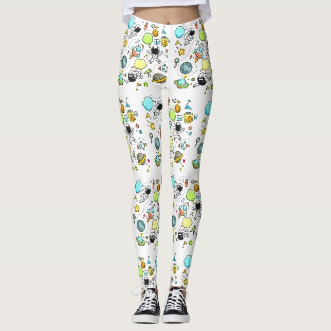 Leggings Cool bel astronaute spatial (Devant)