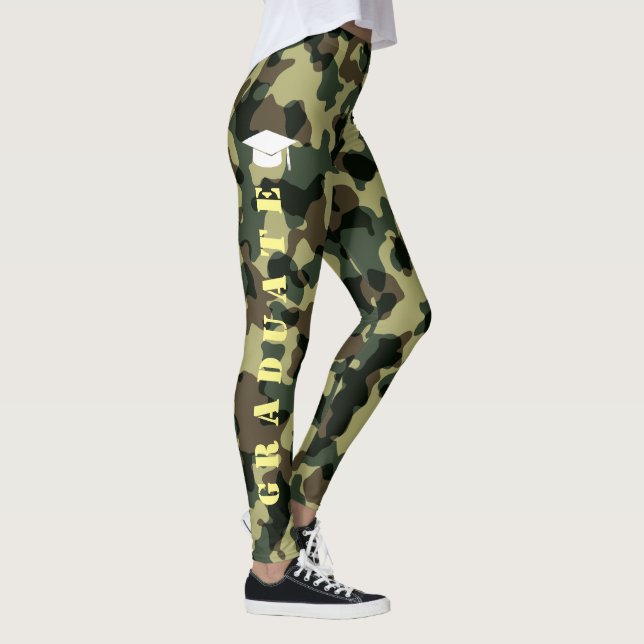 Leggings Cool Camouflage ROTC Militaire Design Gradué (Droite)