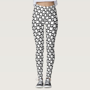 Leggings Cool Noir et blanc Chèque Chef femme