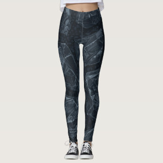 Leggings Cool Rock Sombre Grunge Foncé Pierre