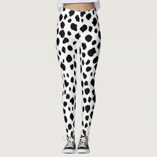 Leggings Copie dalmatienne de vache
