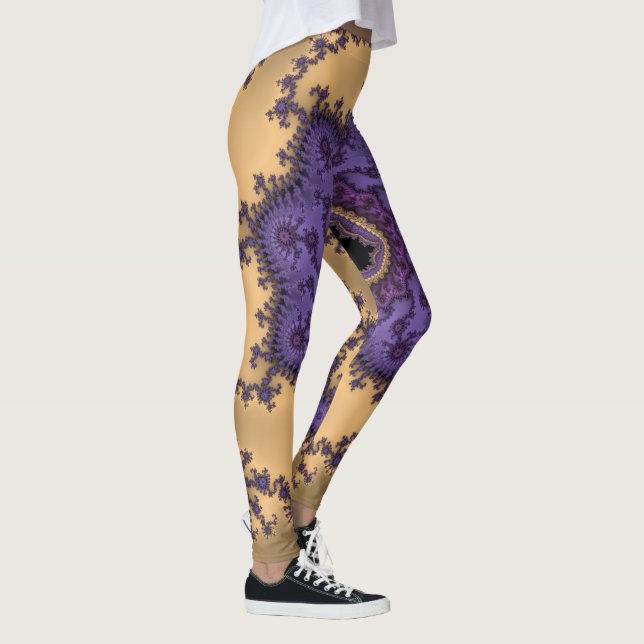 Leggings Copie d'art de fractale de Mandelbrot (Droite)