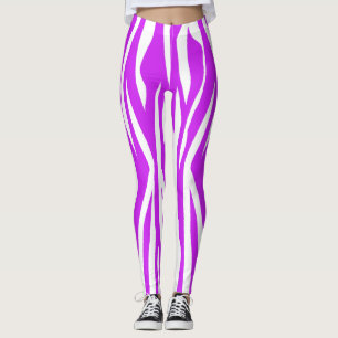 Leggings Copie pourpre de zèbre