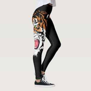 Leggings Copie principale de tigre d'hurlement sur les