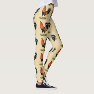 Leggings Coq blond comme les blés de coq de combat