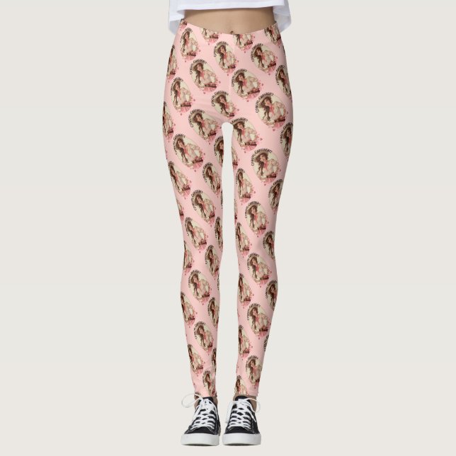 Leggings Coquette Cowgirl Western Mode Portrait (Devant)