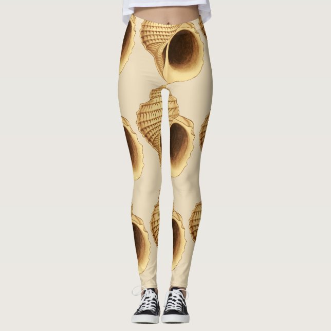 Leggings Coquillages beiges (Devant)
