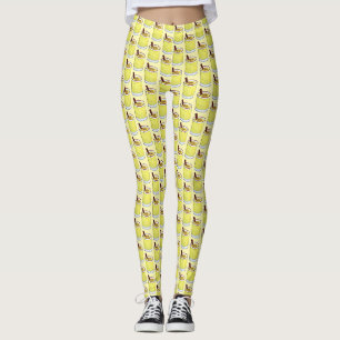 Leggings Coquito Puerto Rican Eggnog Rum Christmas Drink