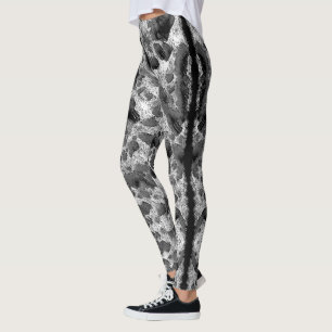 Leggings Corail noir et blanc